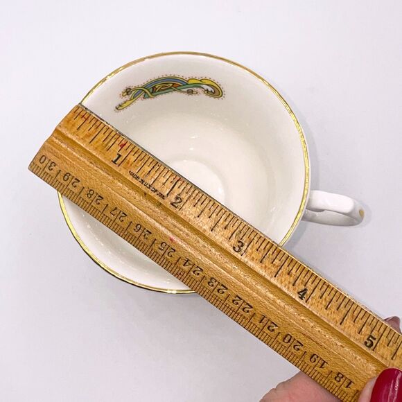 Royal Tara Book of Kells Letter D Teacup Celtic Knot Fine Bone China Ireland - Picture 10 of 10